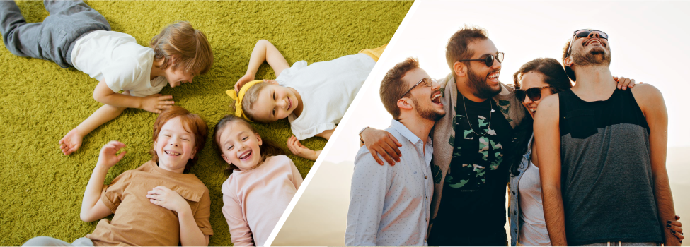 Bild von Kindern und Jugendlichen beim Lachen Bild von Kindern und Jugendlichen beim Lachen