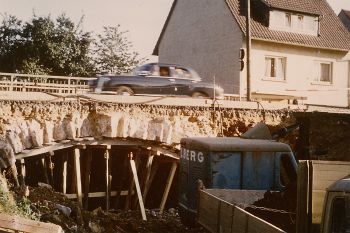 Bild Abbruch Niestebrücke Diederich im Jahr 1961