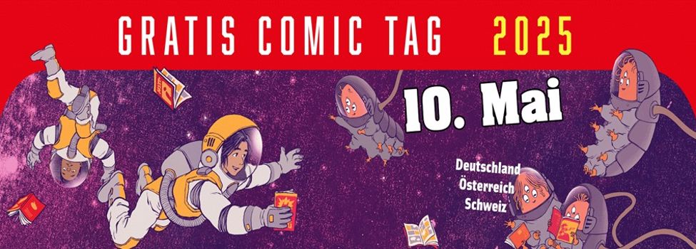 Gratis Comic Tag am 10. Mai in der Gemeindebücherei Niestetal.