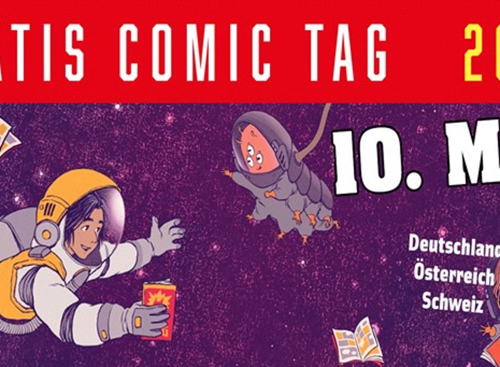 Gratis Comic Tag am 10. Mai in der Gemeindebücherei Niestetal.