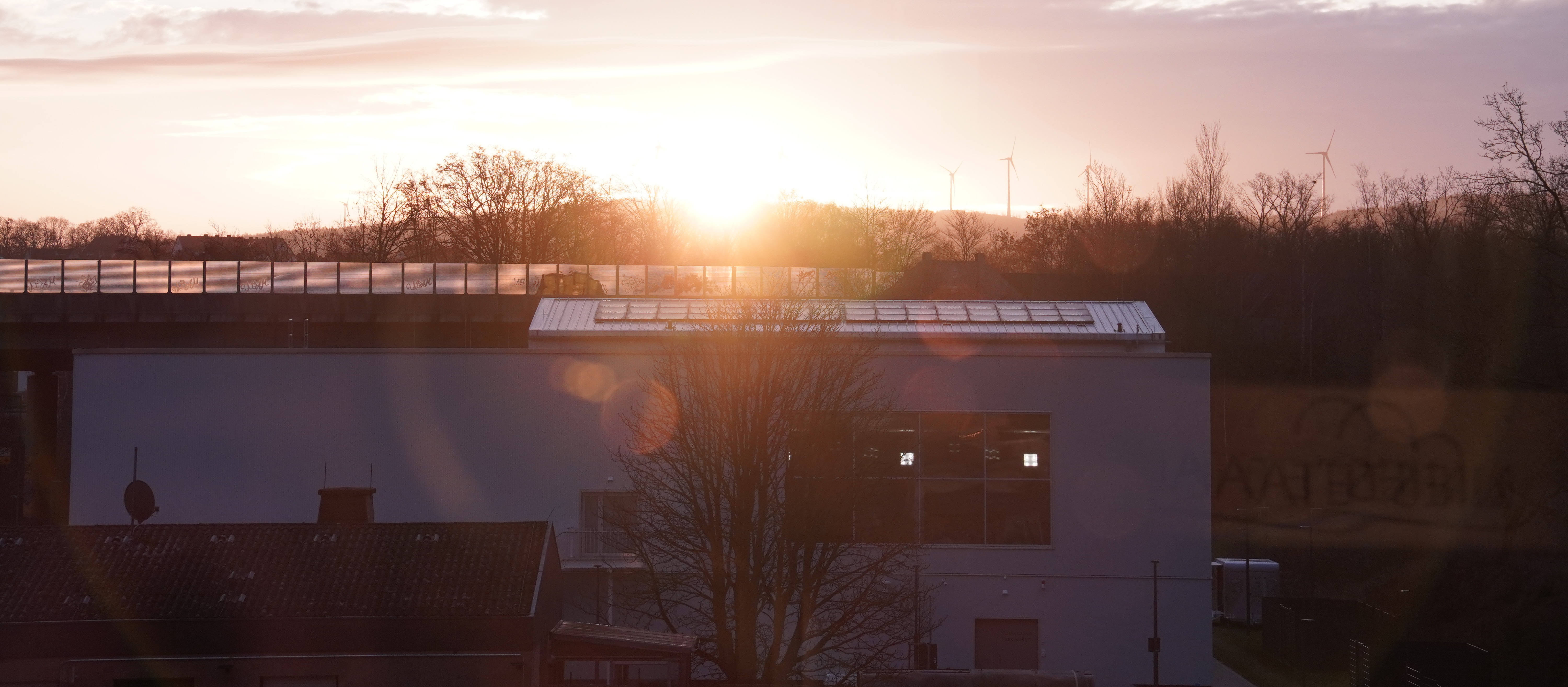 Das Bad vom Rathaus aus in Richtung Heiligenrode am frühen Morgen.