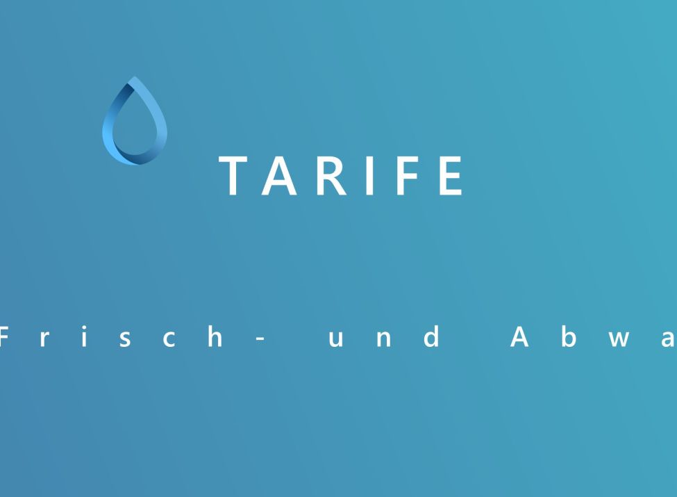 Tarife für Frisch- und Abwasser in Niestetal.