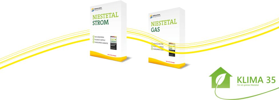 Niestetal Strom und Gas tragen zum Klimaziel KLIMA 35 bei.