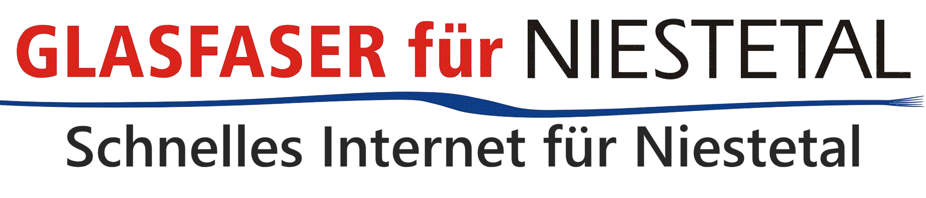 Hier sehen Sie das Logo der Initiative Glasfaser für Niestetal