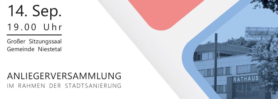 Anliegerversammlung zur Wernergasse, Schillingsgasse und Kirchgasse am 14. September ab 19 Uhr.