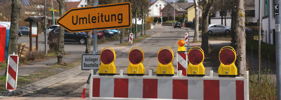 Beispielbild Straßenbauarbeiten