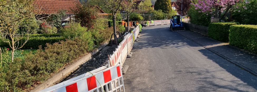 Ausbau des Glasfasernetzes durch Goetel in Sandershausen.
