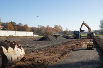 Bauarbeiten an der Heiligenröder Straße