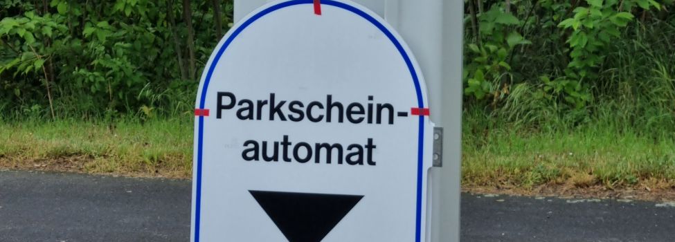 Der neue Parkscheinautomat am Fuldaufer.