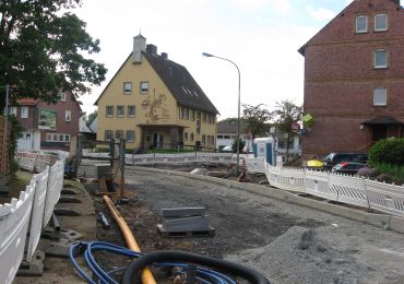 Bild der Baustelle in der Hannoverschen Straße
