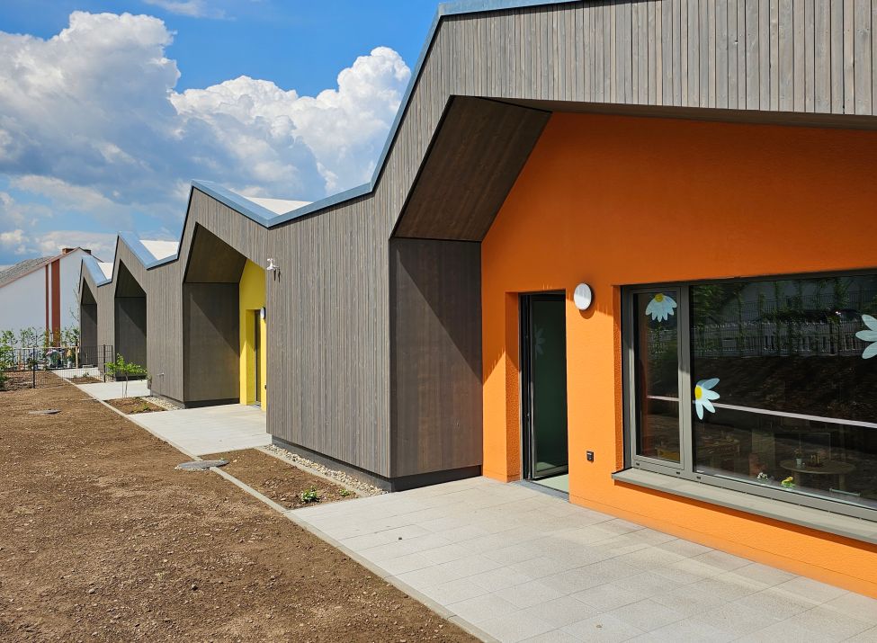 Der Kindergarten Am Wolfsgraben vor dem Ansturm zum Tag der offenen Tür.