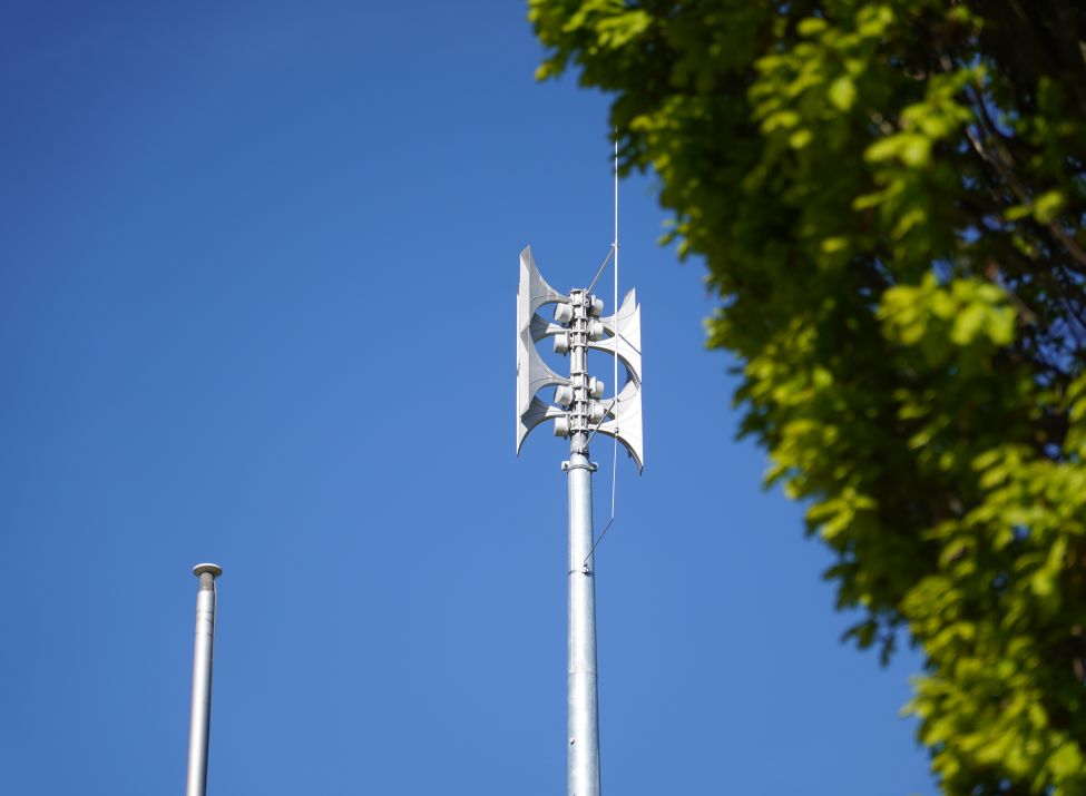 Beispielbild Sirene am Rathaus Niestetal.