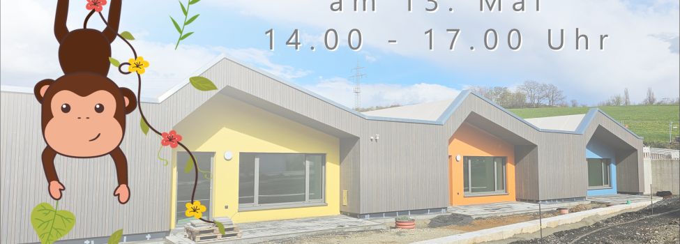 Feiern Sie mit uns die Eröffnung des Kindergartens Am Wolfsgraben in Sandershausen am Tag der offenen Tür, 13. Mai, 14-17 Uhr.