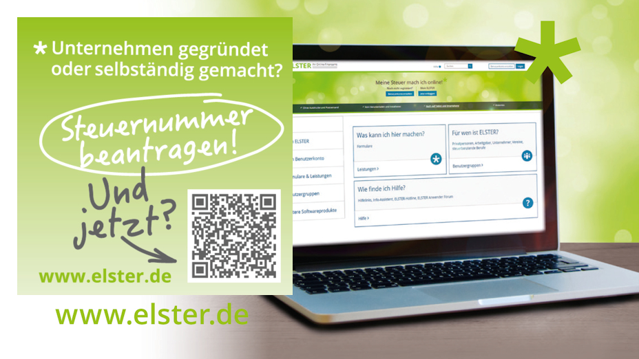 Unternehmen gegründet oder selbständig gemacht? Unter elster.de geht es zur Beantragung. @Finanzverwaltungen der Länder Unternehmen gegründet oder selbständig gemacht? Unter elster.de geht es zur Beantragung. @Finanzverwaltungen der Länder